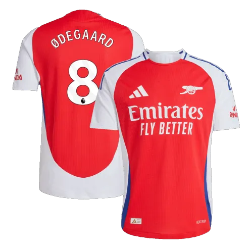 ØDEGAARD #8 Arsenal Home Authentic Soccer Jersey 2024/25