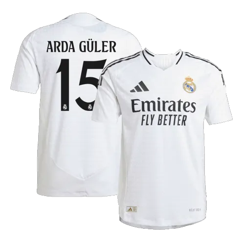 ARDA GÜLER #15 Real Madrid Home Authentic Soccer Jersey 2024/25