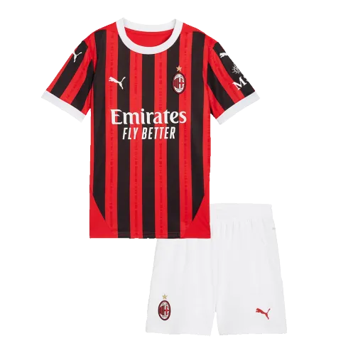 AC Milan Home Kids Soccer Jerseys Kit 2024/25