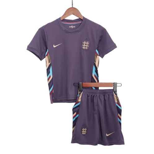 England Away Kids Soccer Jerseys Kit EURO 2024