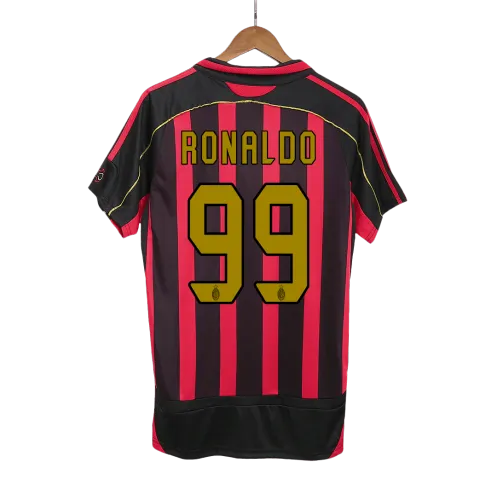 Vintage Soccer Jersey RONALDO #99 AC Milan Home 2006/07