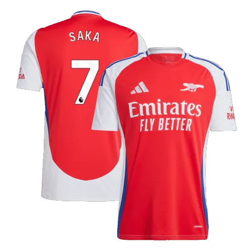 SAKA #7 Arsenal Home Soccer Jersey 2024/25