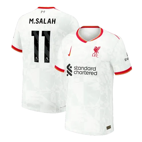 M.SALAH #11 Liverpool Third Away Authentic Soccer Jersey 2024/25