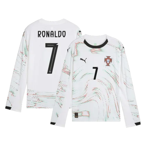 RONALDO #7 Portugal Away Long Sleeve Soccer Jersey 2025