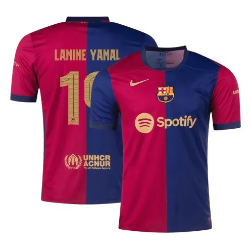 LAMINE YAMAL #19 Barcelona Home Soccer Jersey 2024/25 - UCL