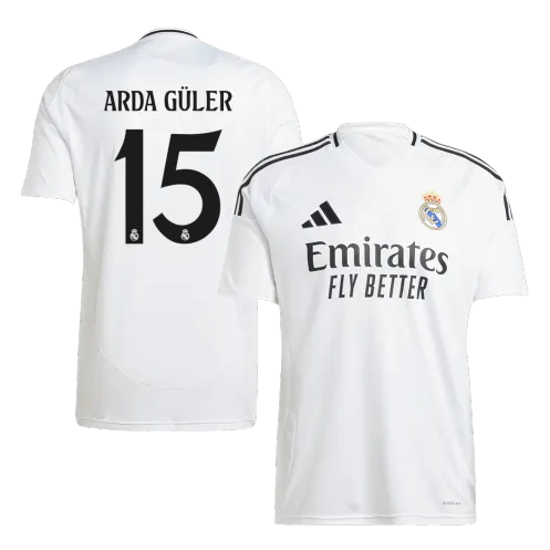 ARDA GÜLER #15 Real Madrid Home Soccer Jersey 2024/25