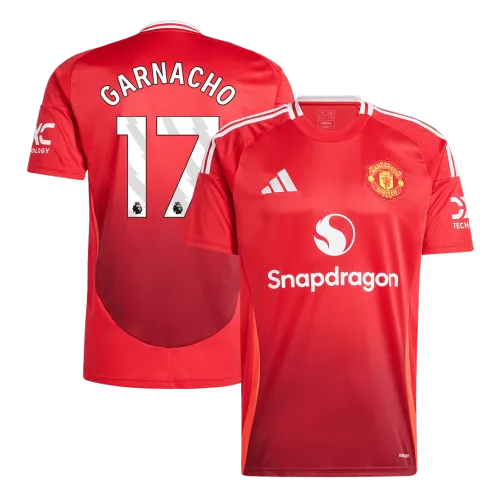 GARNACHO #17 Manchester United Home Soccer Jersey 2024/25