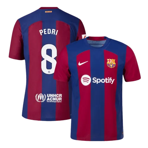 PEDRI #8 Barcelona Home Authentic Jersey 2023/24