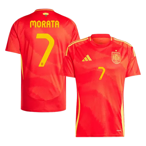 MORATA #7 Spain Home Soccer Jersey EURO 2024