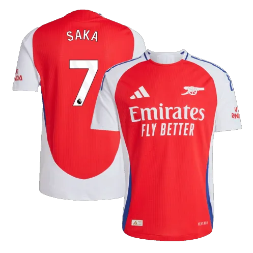 SAKA #7 Arsenal Home Authentic Soccer Jersey 2024/25