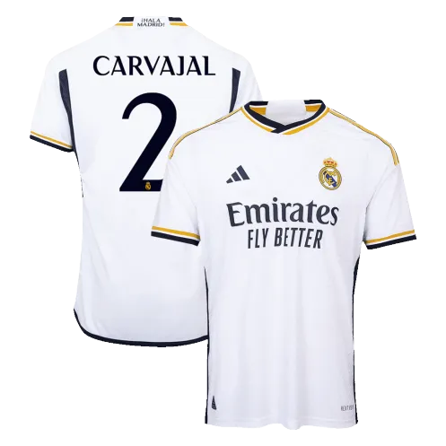CARVAJAL #2 Real Madrid Home Authentic Soccer Jersey 2023/24
