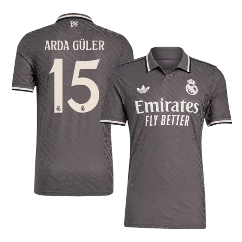 ARDA GÜLER #15 Real Madrid Third Away Authentic Soccer Jersey 2024/25