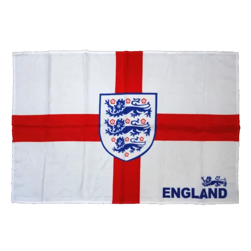England Team Flag White
