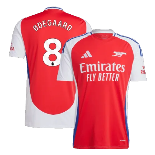 ØDEGAARD #8 Arsenal Home Soccer Jersey 2024/25