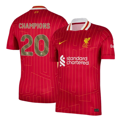 CHAMPIONS #20 Liverpool Home Soccer Jersey 2024/25